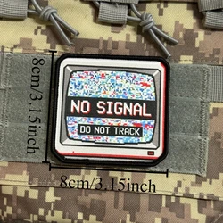 Parche táctico NO SIGNAL morale con velcro gancho y bucle