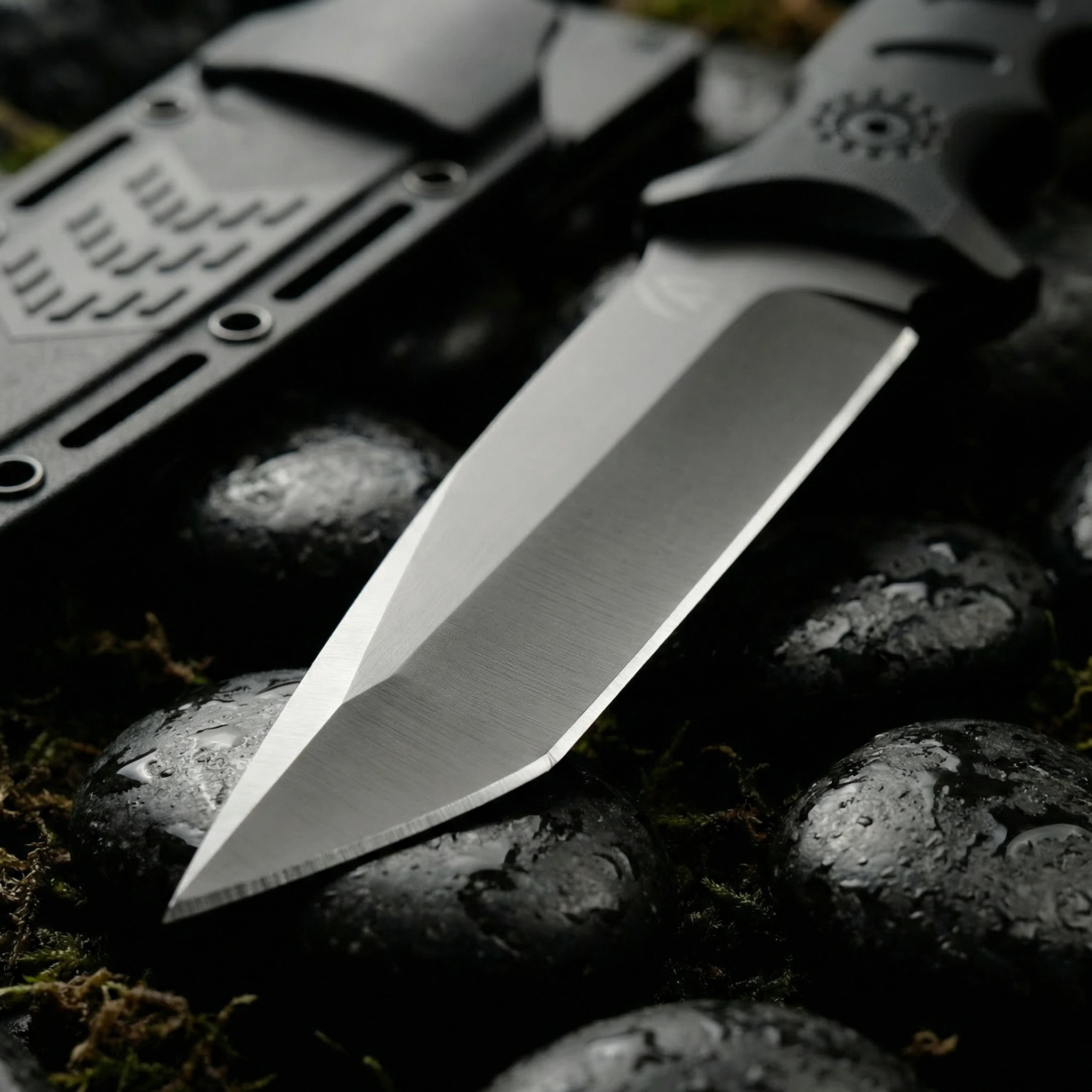 Cuchillo fijo acero alta calidad para exterior y emergencias - imagen 3