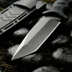 Cuchillo fijo acero alta calidad para exterior y emergencias