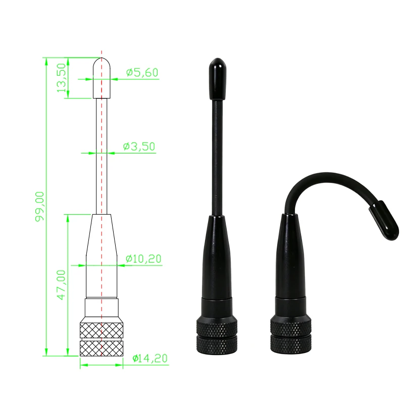 Anysecu Antena flexible LoRaWAN 868/915 MHz SMA macho 5 dBi - imagen 3
