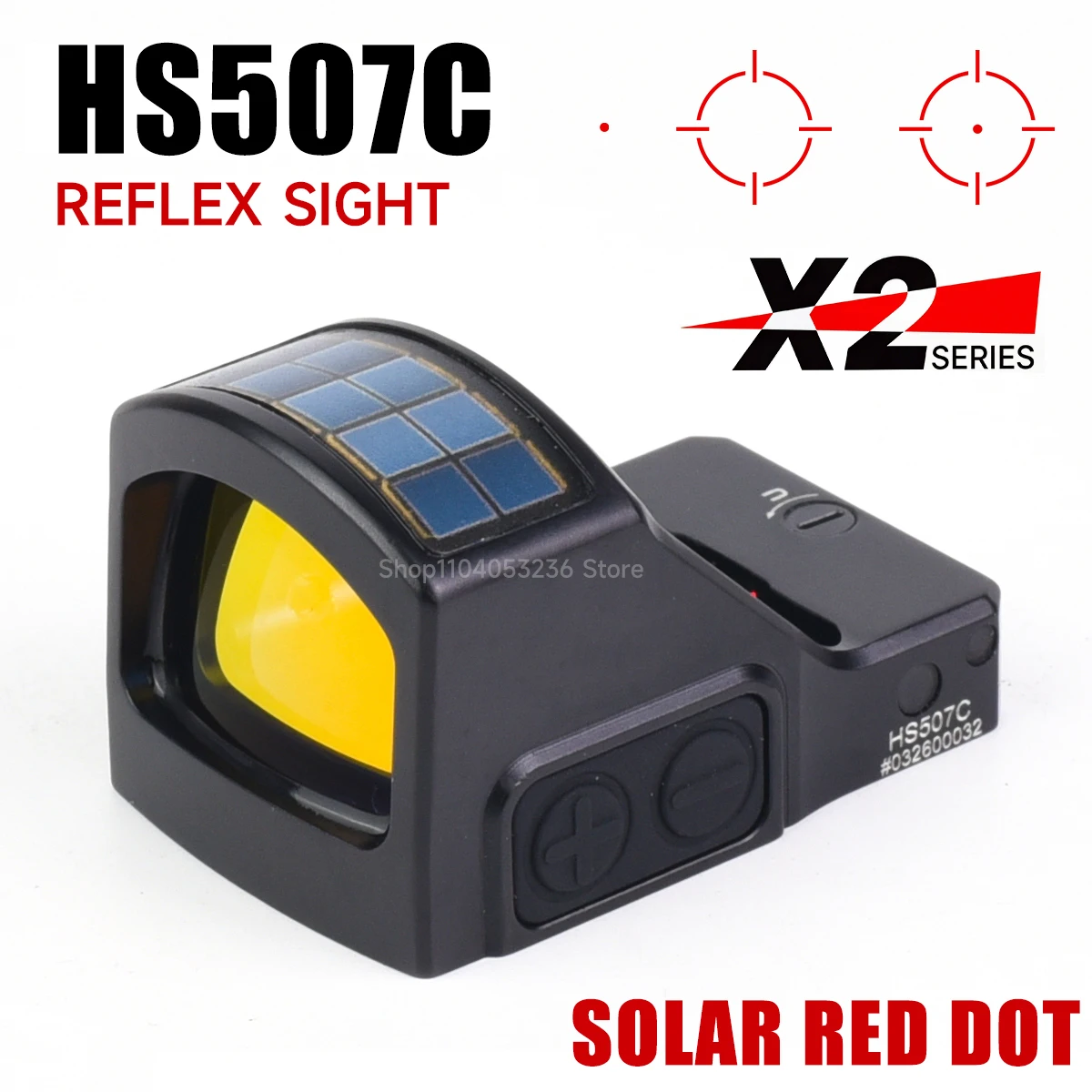 Mira Reflex HS507C con Duplic Reticle – Para Pistol y Rifle 20mm