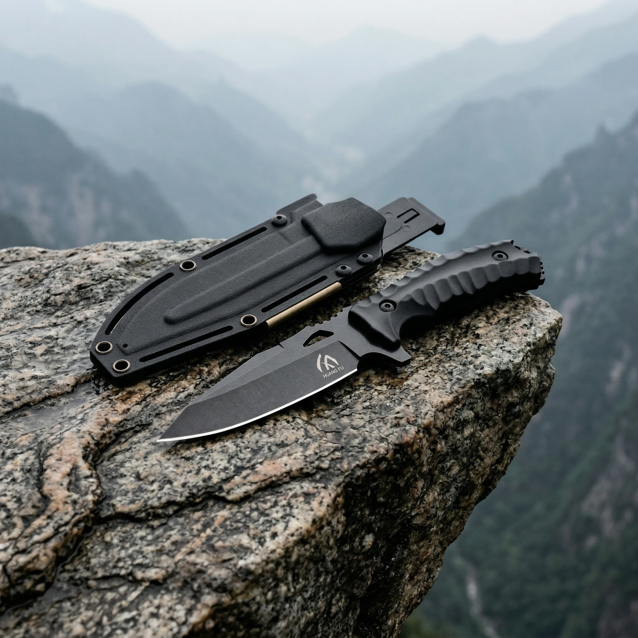 Cuchillo táctico mango G10 y funda para al aire libre - imagen 5