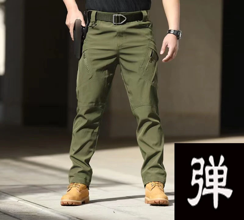 Pantalones elásticos Cargo para hombre senderismo y entrenamiento - imagen 2