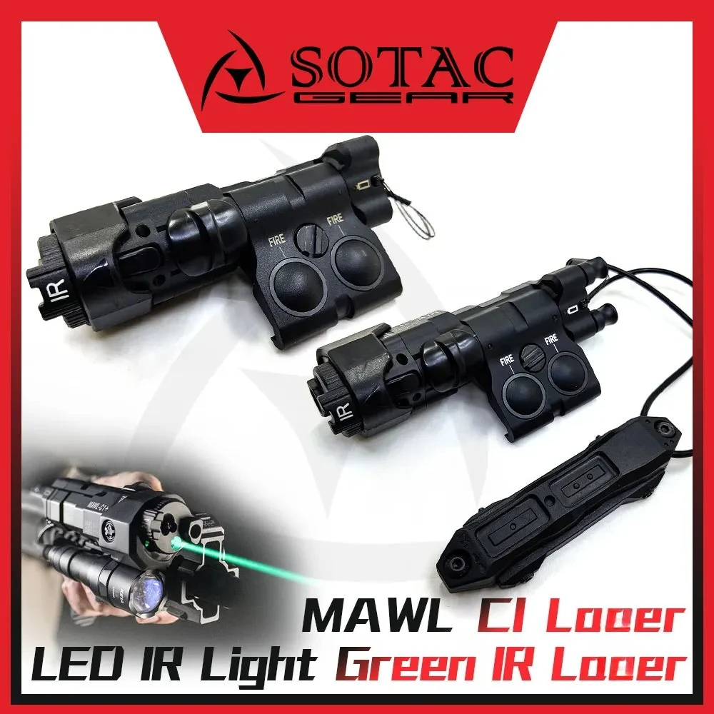 Linterna táctica SOTAC-GEAR MAWL C1 aluminio con láser verde IR - imagen 3