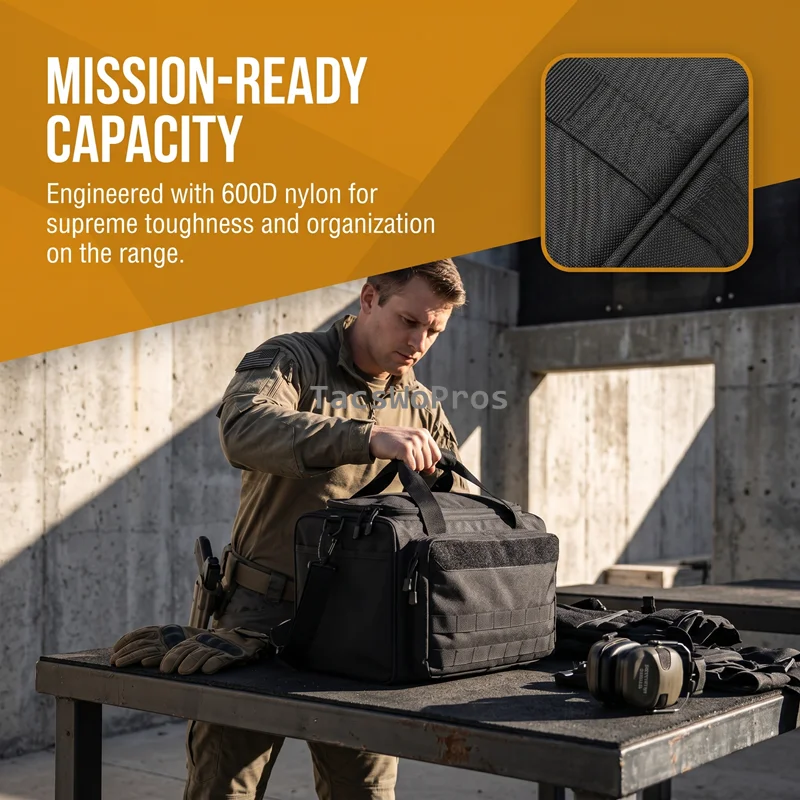 Bolsa táctica MOLLE para pistola con bandolera tipo sniper - imagen 5