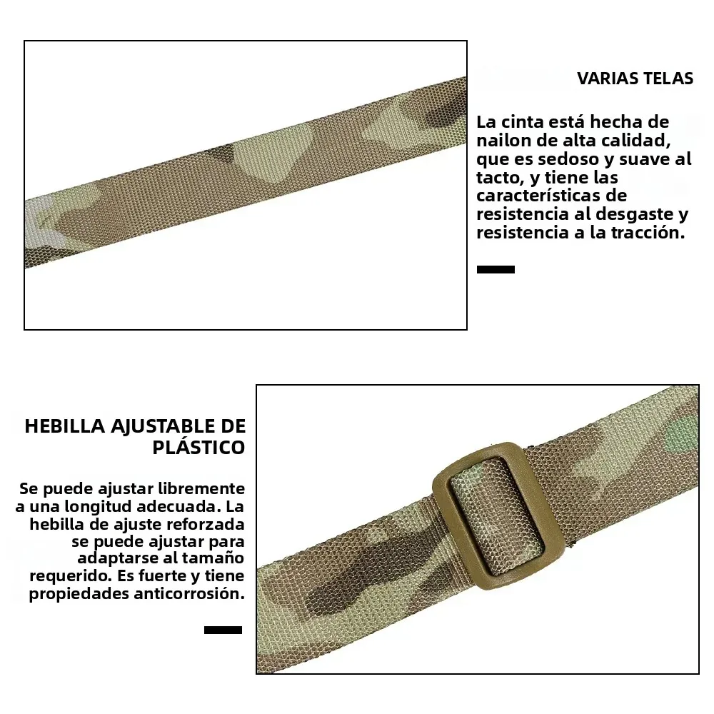 Correa táctica para escopeta con hebilla metálica de hombro - imagen 4