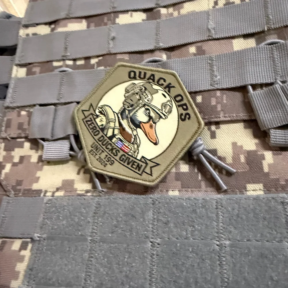 Parche táctico Duck Morale con eslogan y gancho-bucle para MOLLE - imagen 5