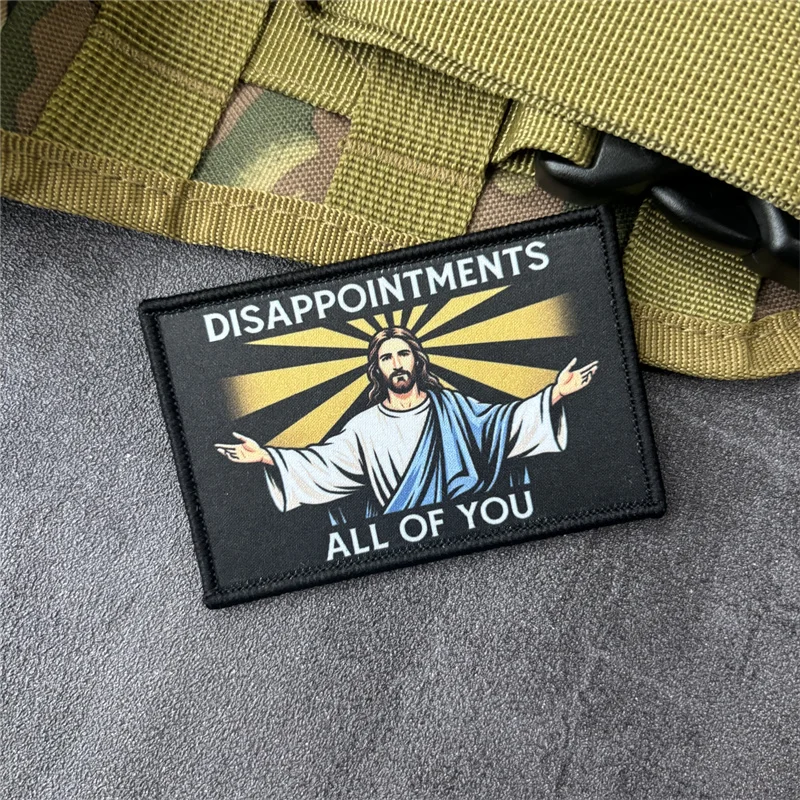 Parche táctico bordado con velcro insignia de moral para ropa - imagen 5