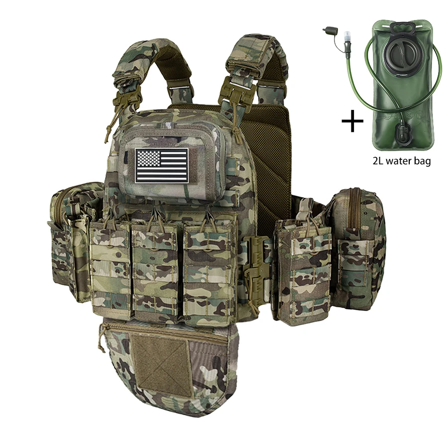Chaleco de hidratación exterior con bolsa de agua, malla ajustable - imagen 5