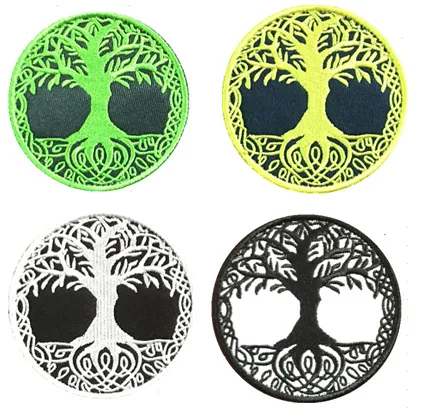 Parche táctico redondo gancho y bucle bordado Yggdrasil para gorra - imagen 4