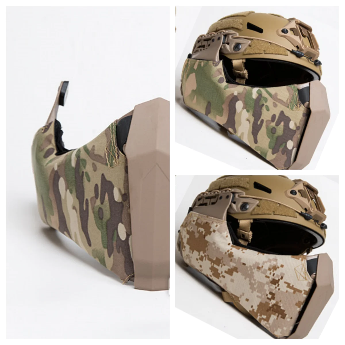Protector mandibular táctico para casco ARC lateral en airsoft - imagen 3