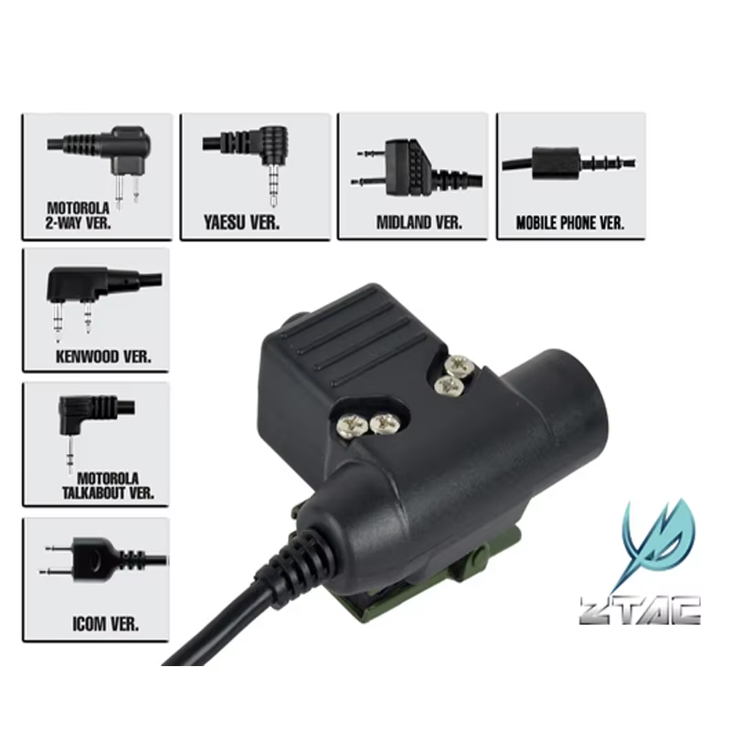 Element Z Tactical U 94 Auriculares PTT para radios Motorola Talkabout - imagen 2