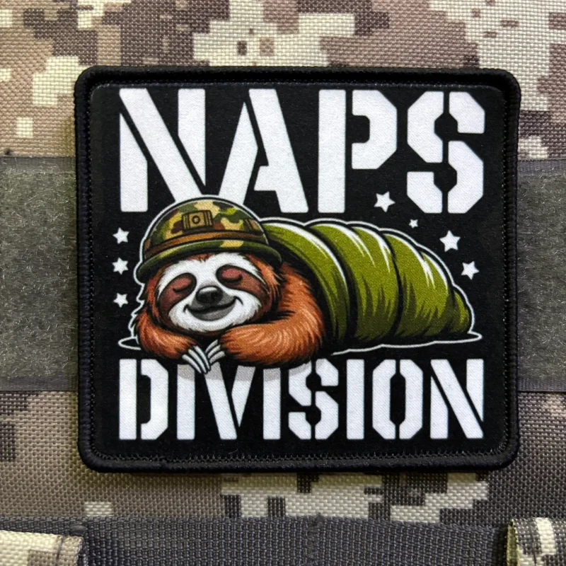 Parche táctico NAPS DIVISION Sloth Soldier perezoso gancho y bucle - imagen 2