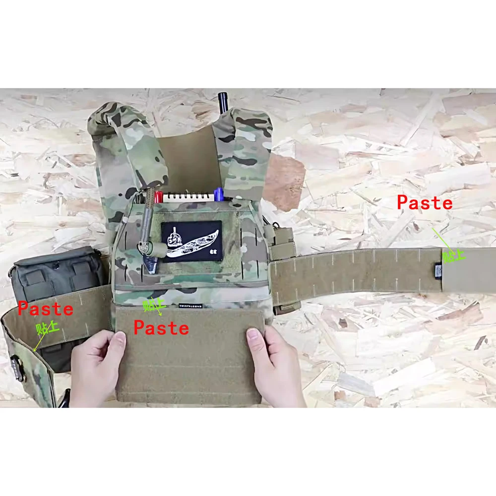 Hebilla de liberación rápida con velcro para correaje lateral táctico - imagen 4