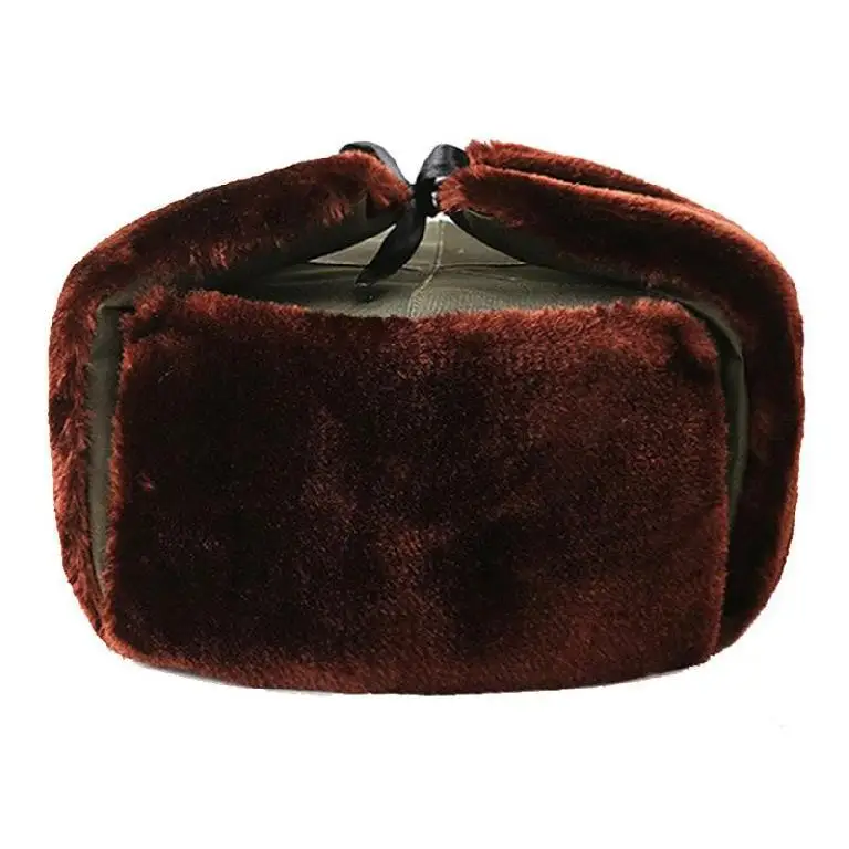 Gorro ruso de lana y algodón cálido
