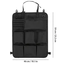 Organizador de coche camuflaje táctico con bolsas multiusos