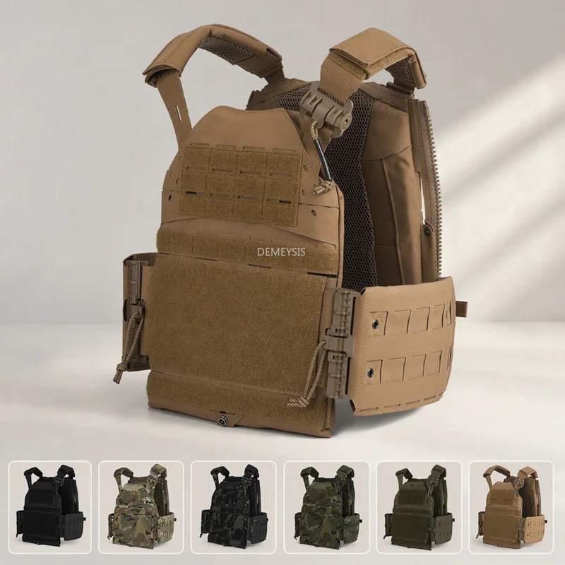 Chaleco táctico Airsoft modular MOLLE portaplacas liberación rápida - imagen 3
