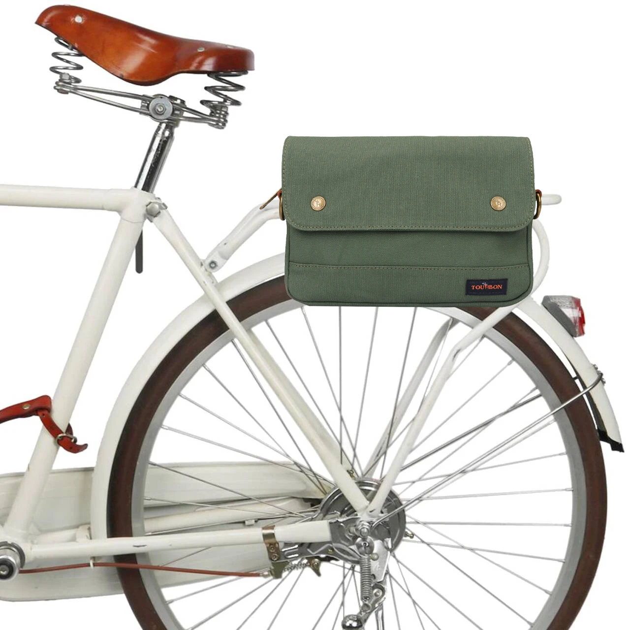 Tourbon bolsa de lona para bici manillar, cuadro y tubo superior - imagen 3