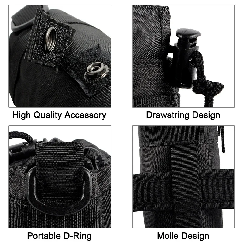 Funda táctica MOLLE para cantimplora con cordón - imagen 5