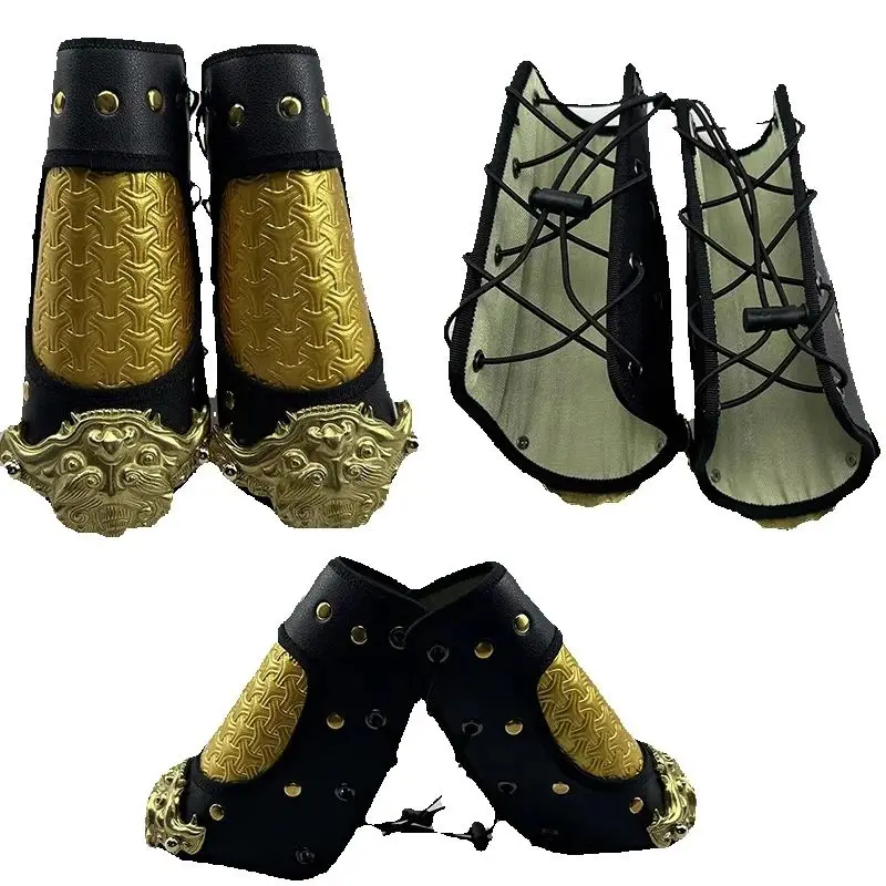 Armadura Hanfu con protectores de cuero para muñeca y brazo - imagen 2