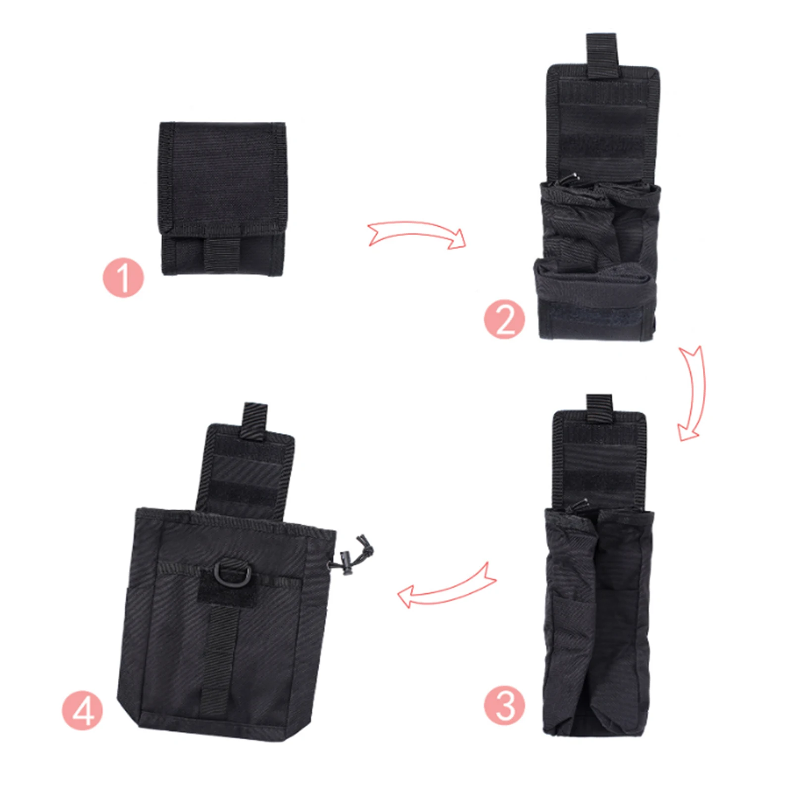 Riñonera MOLLE plegable para revistas con cordón multifunción - imagen 3
