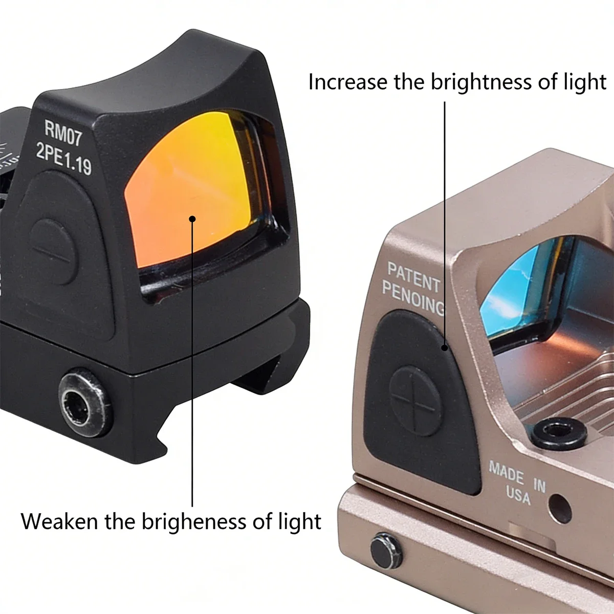 Vista del sistema reflex red dot