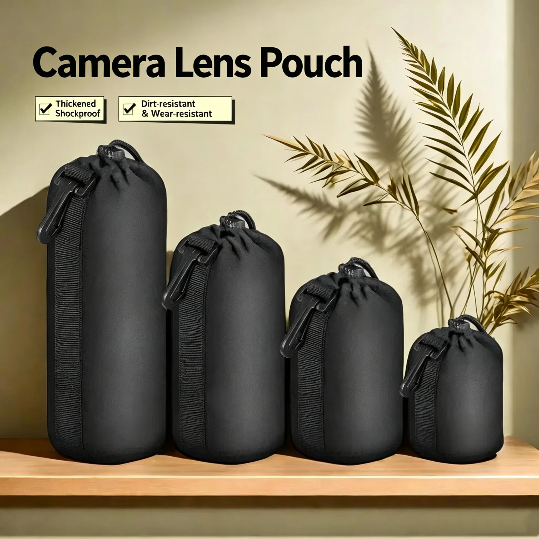 Estuche de neopreno para lente de cámara Teranty