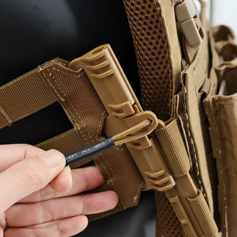 Cinturón táctico MOLLE con hebilla liberación rápida, compatible JPC - imagen 2