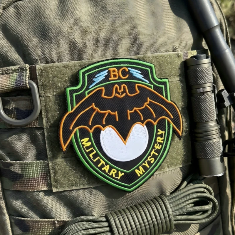 Parche táctico gancho y bucle escudo BC Misterio Militar para mochila - imagen 2