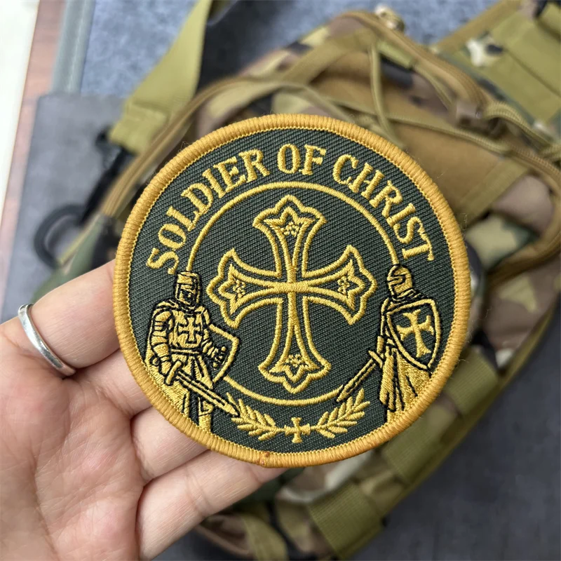 Parche militar bordado con velcro, insignia de moral