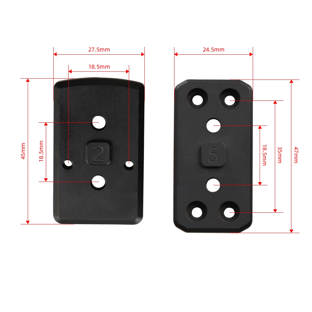 Soporte óptico desplazado para mini mira, rail Picatinny - imagen 5
