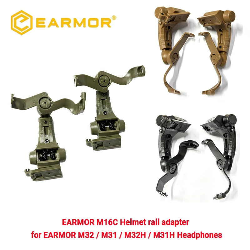 Soporte oscilante EARMOR M16C para casco Ops-Core ARC - imagen 3