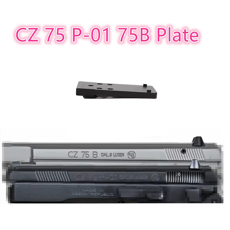 CZ 75 SP-01 Shadow1 Placa de montaje para punto rojo metal pistola