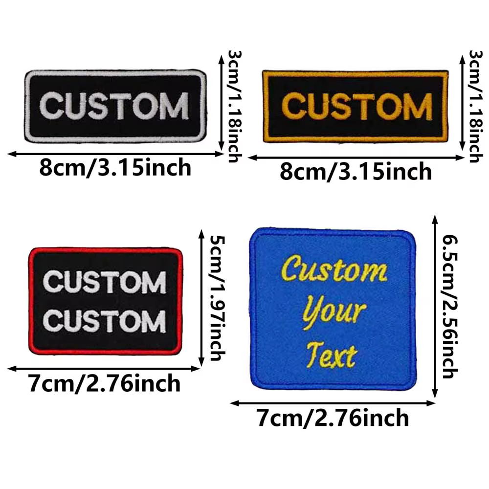 Parche bordado personalizado nombre termoadhesivo gancho-bucle coser - imagen 2