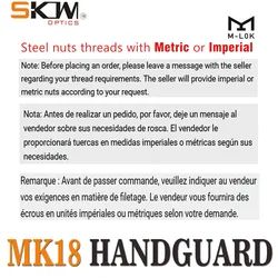 SKWOPTICS Carril Picatinny de aluminio para AR15 con guardamanos M-LOK