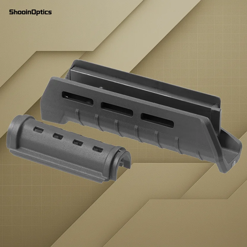 Protector de mano con riel superior y ranuras M-LOK
