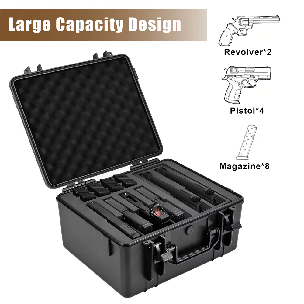 Estuche táctico rígido impermeable para pistola y cargadores - imagen 4