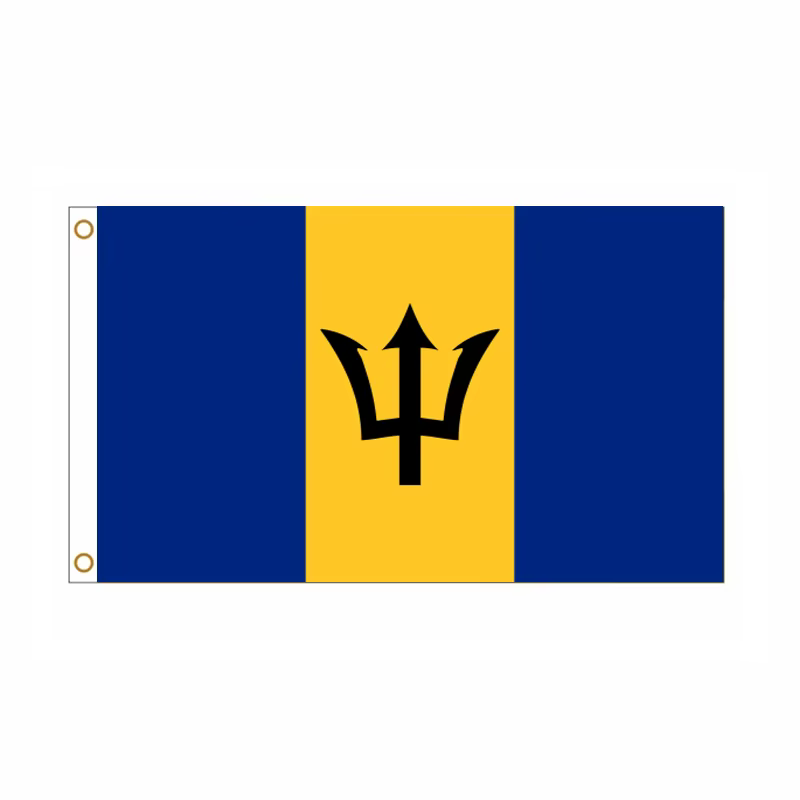 Bandera de Barbados 90x150 cm para exterior y actividades - imagen 2