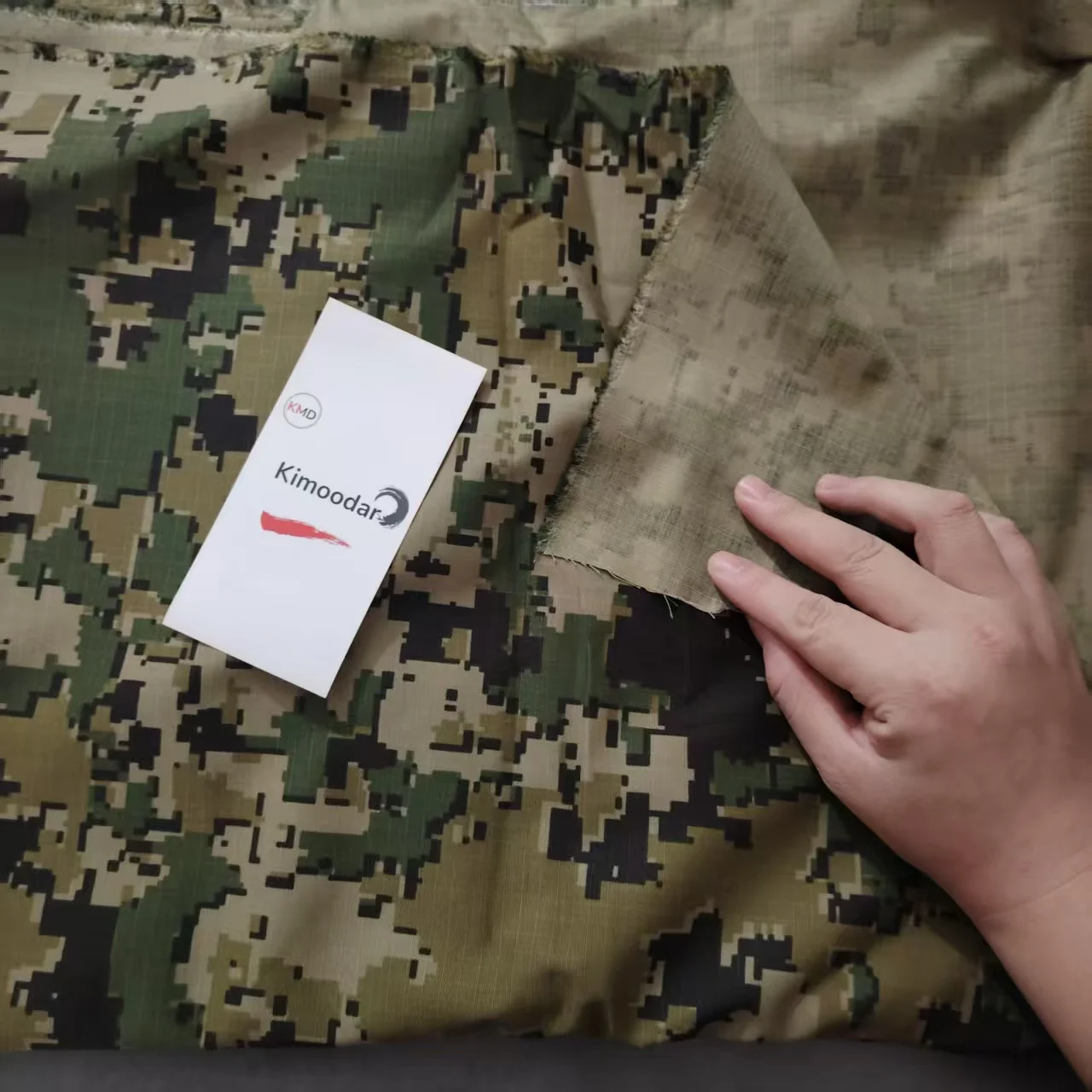 Tela de camuflaje militar impermeable de nylon y algodón, DIY - imagen 2