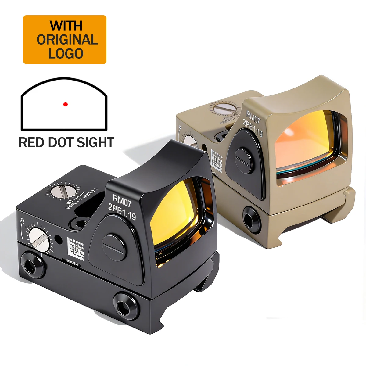 Mira táctica punto rojo para rifle con montaje Glock - imagen 5
