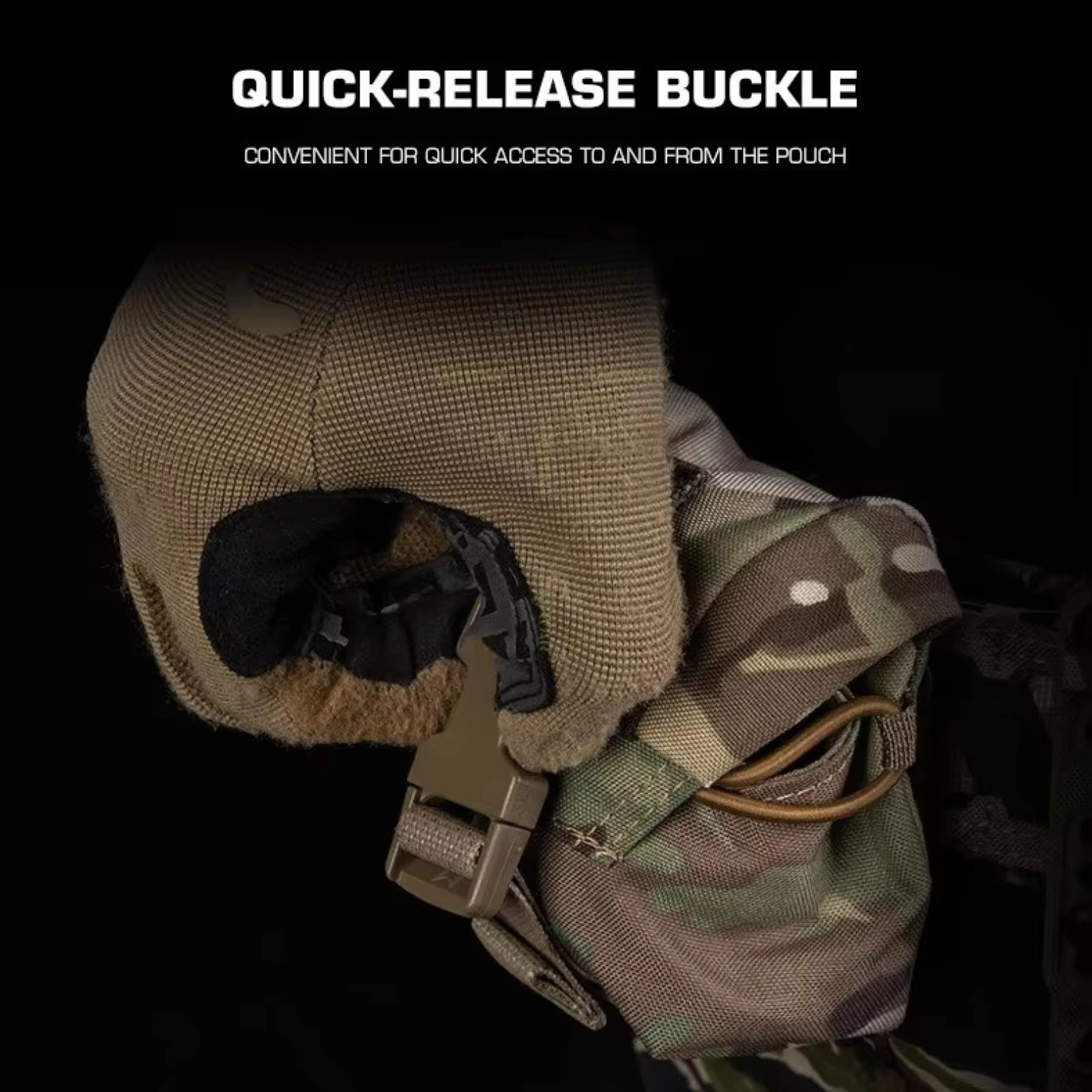 Frag Bolsa Táctica MOLLE Granada con Cinturón Cinta Aire Libre - imagen 5
