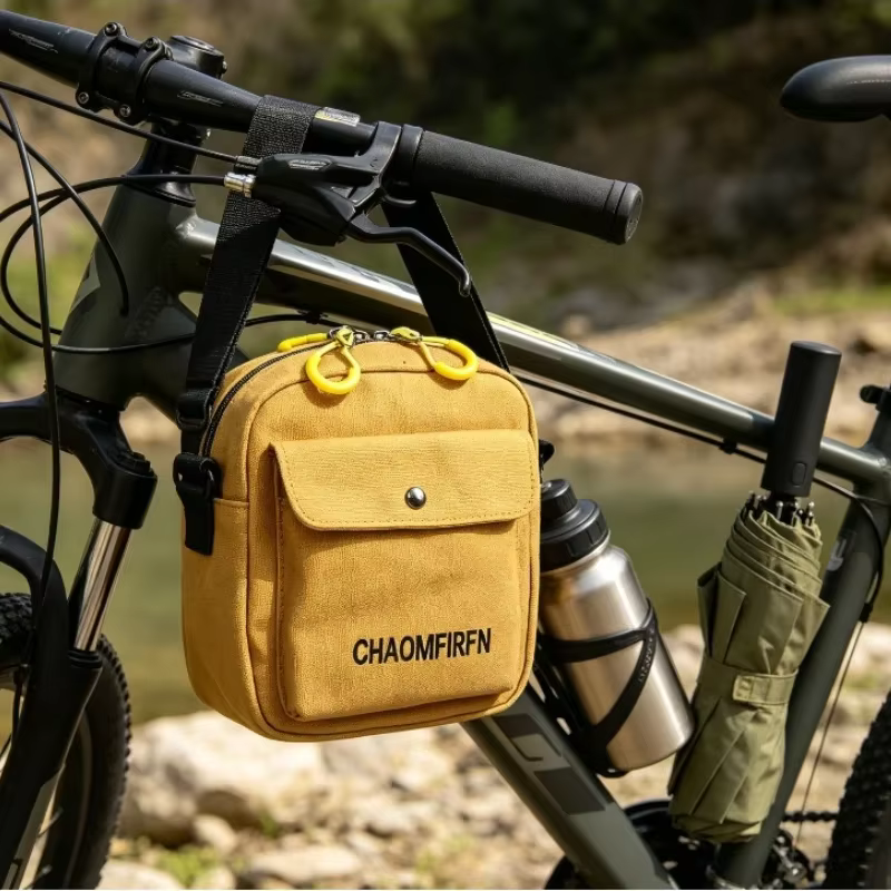 Bolso bandolera de lona para móvil, compacta y resistente táctica - imagen 4
