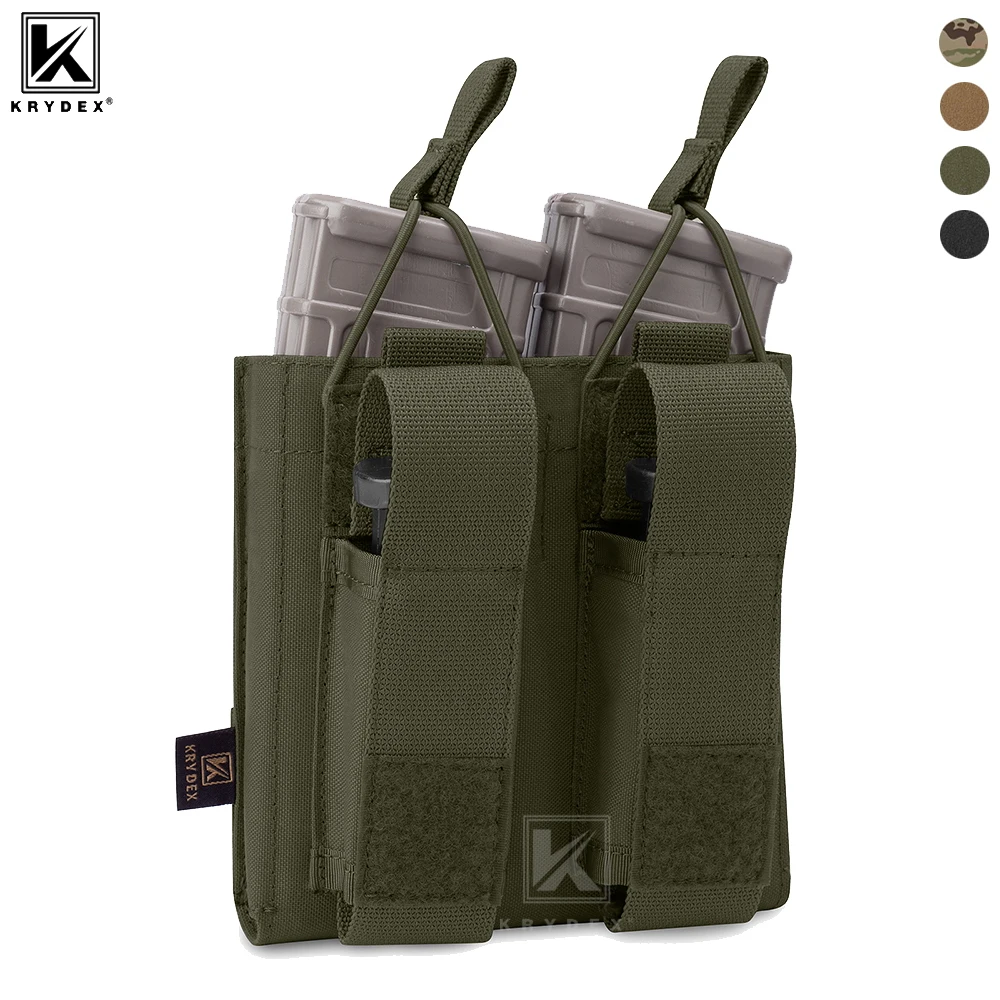 KRYDEX Bolsa porta-cargadores MOLLE doble para 5,56 y pistola - imagen 4