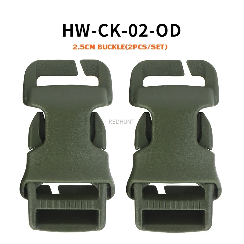 Hebilla liberación rápida QASM 2,5 cm Heavy Duty para chaleco y mochila