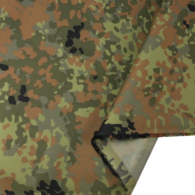 Tela camuflaje Flecktarn alemán 500D nailon PU para chaleco - imagen 4