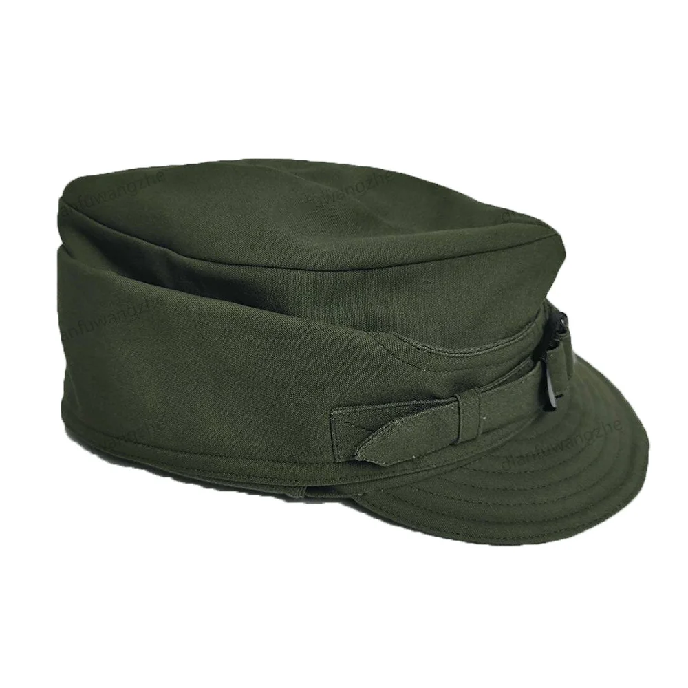 Gorra militar verde oliva vintage de montaña y esquí para disfraz - imagen 4