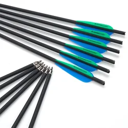 Toparchery flechas de carbono mixto para ballesta de caza y blanco