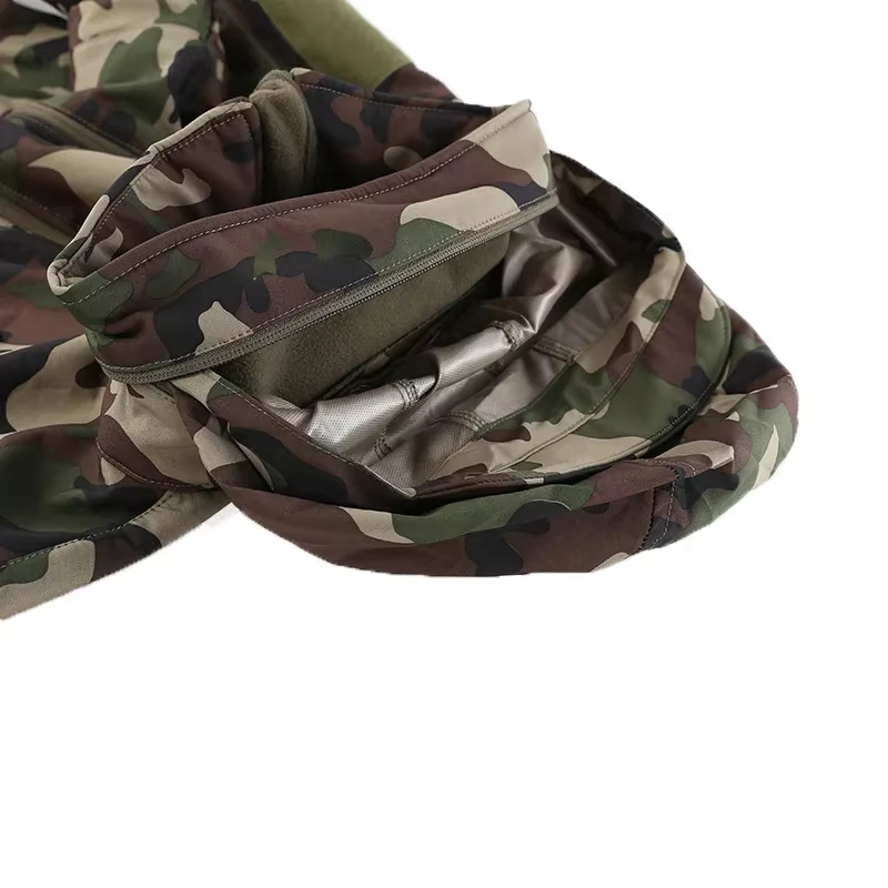 Chaqueta softshell táctica polar hombre – Camuflaje impermeable - imagen 5