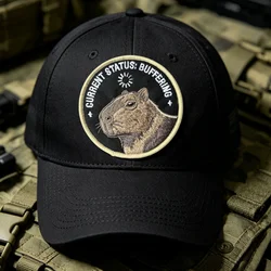 Parche táctico bordado capibara 3D con velcro para brazalete