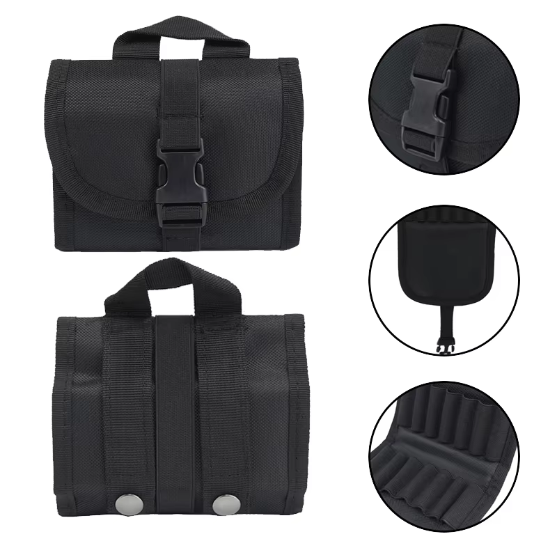 Bolsa portacargadores táctica plegable de nailon para arma